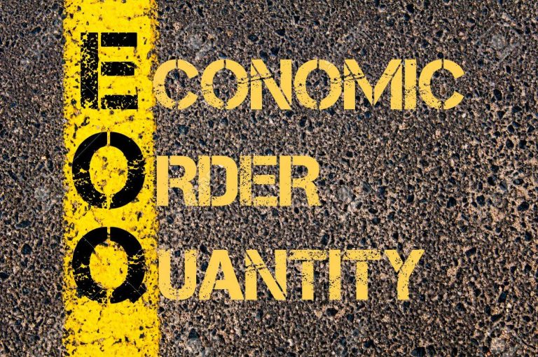 47638220 concept image of business acronym eoq as economic order quantity written over road marking yellow pa